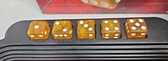 Yahtzee Deluxe Edition Gold Dice Vintage 1997 Game Shake, New Pencils Complete