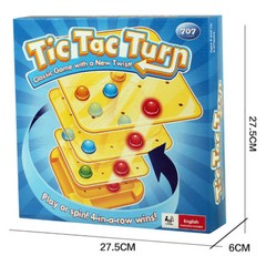 US HOT Tic Tac Turn Table Game – A CLASSIC GAME WITH A NEW TWIST ~ US Seller