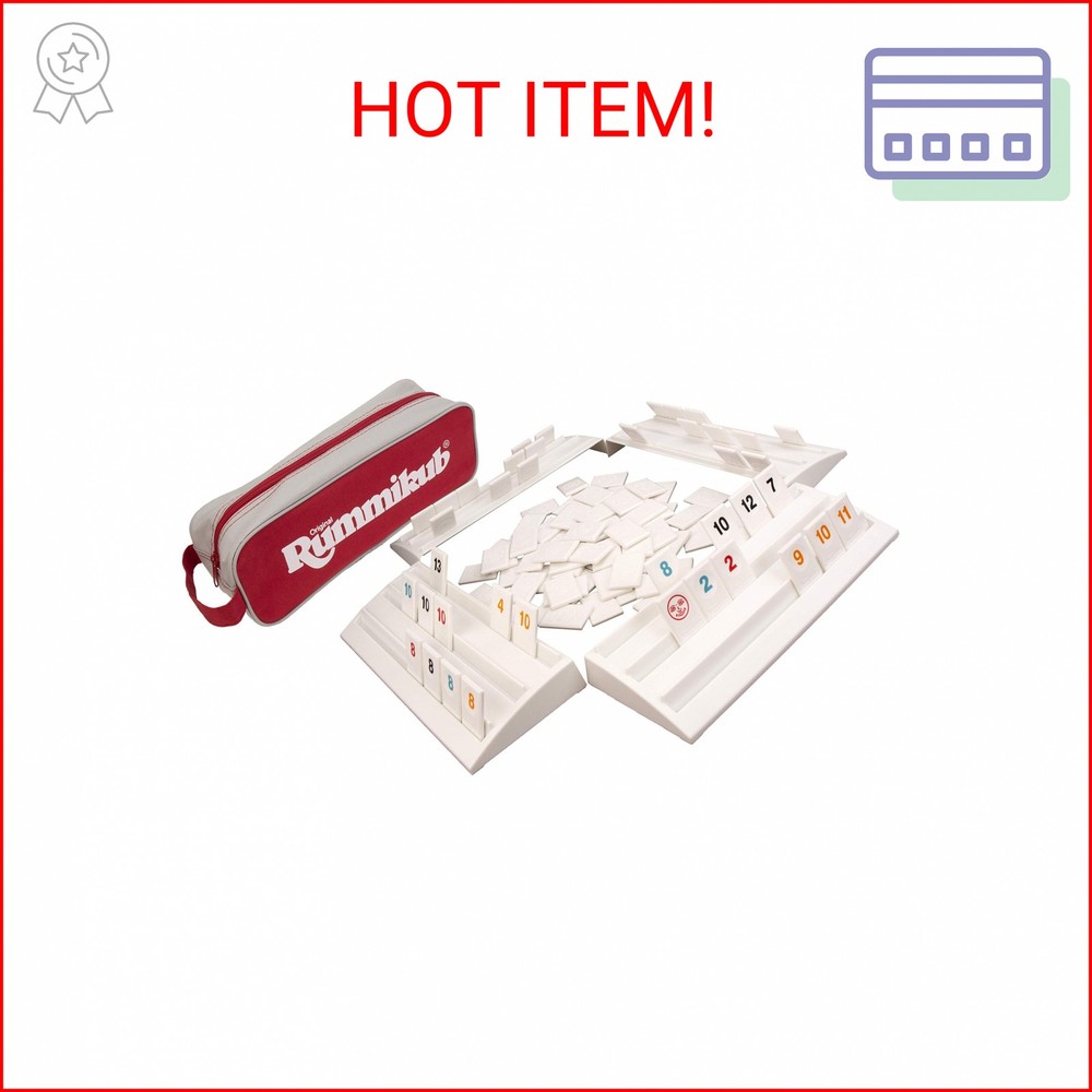 Rummikub – The Complete Original Game With Full-Size Racks and Tiles in a Durabl