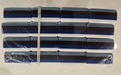 Luxury American Mahjong Set 160 Engraved Acrylic Tiles Gray&Blue. Fast Shipping