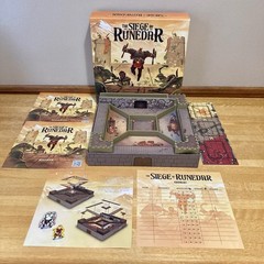 The Siege Of Runedar Board Game Complete Game 1-4 Players (2021 Reiner Knizia)