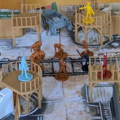CMON Zombicide Undead or Alive Western Wall Terrain Set Wooden Rare