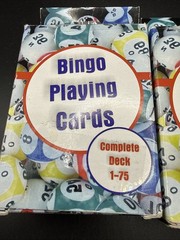 2 Pack Bingo Calling Cards Complete Deck of 75 Numbers B-1 to 0-75