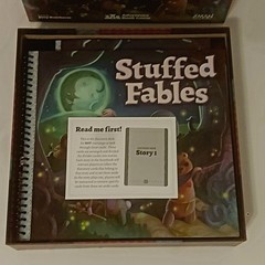 Stuffed Fables Adventure Book Game Complete W/Dice/Figures/4 Sealed Decks Z-Man