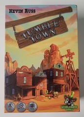 Tumble Town dice game. Lots of Colorful Dice to Stack Up! Fun Board Game Solo +