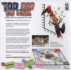 Too Big to Fail: Equality for All, Prosperity for None Collectible Board Game