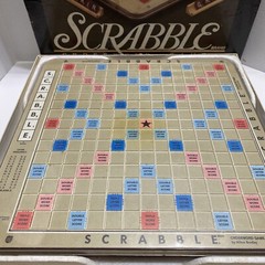 Vtg Scrabble Deluxe Edition Game Turntable Rotating Board 1989 100% Complete
