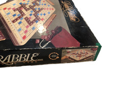 1989 Scrabble Deluxe Edition Rotating Turntable 4034 Board Game complete