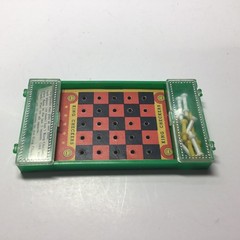 Vintage King Checkers Travel Game Complete With Instructions 5.5” X 3”.