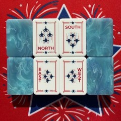 American Luxury Elegant Acrylic Mahjong Fireworks 160 Tiles set FREE SHIP