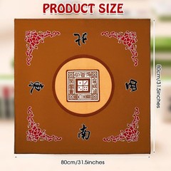 Anti Slip Noise Reduction Mahjong Table Mat with Carrying Bag 31.5 Inches