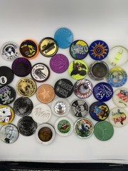 Pogs and slammers lot, Soccer, Fireworks and more.