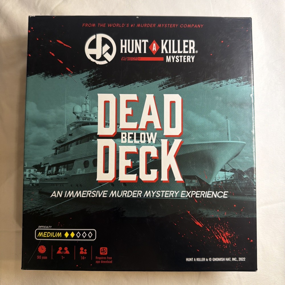 Hunt A Killer Dead Below Deck Strategy Game Immersive Storytelling Realistic