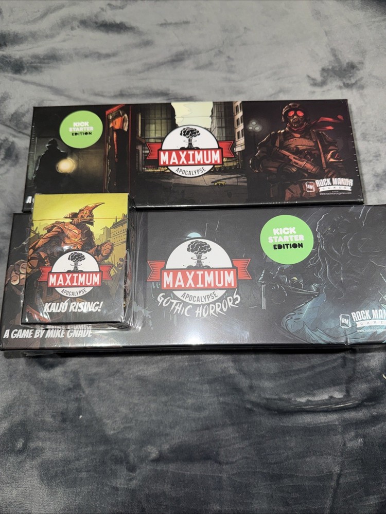 Maximum Apocalypse Kickstart Edition,Gothic Horrors And Kaiju Rising Card Pack