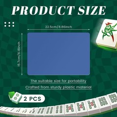 Compact and Lightweight Mahjong Tile Shuffler Set – 2 Pcs Blue Accessories