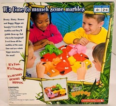 1998 Hungry Hungry Hippos Game by Milton Bradley Complete Good Cond FREE SHIP