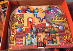 Oops & Downs: Firehouse Full of Fun Vintage 1992 Mattel Board Game COMPLETE