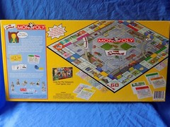 The SIMPSONS MONOPOLY Board Game For Parts or Play 2001