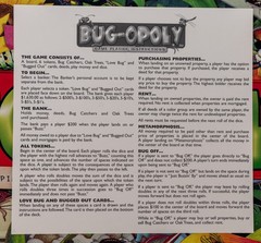 Bug-opoly Late for the Sky Bug Monopoly Unplayed Some Parts Sealed Complete