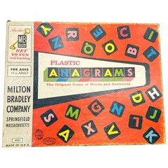Milton Bradley Plastic Anagrams Game With Instructions – 95% Complete