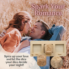 Date Night Dice Sex Game Love Set – 6 Sex Positions Dice, Decision Coin, Board &
