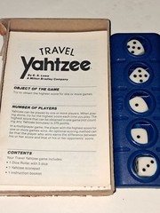 VINTAGE Travel Yahtzee Dice Game COMPLETE 1984 With Score Sheets & Directions