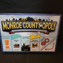 Late for the Sky Monroe County-Opoly New Sealed Board Game Contents NIB Rare