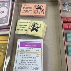 Monopoly White Box Set by Parker Brothers INC 1946, 2-8 players of ages 8-adult