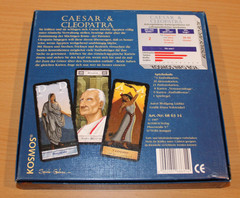 Caesar und Cleopatra; Kosmos card game for 2, in German, 10 years +, very good