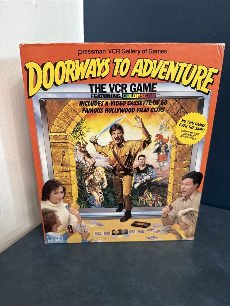 Doorways to Adventure VCR VHS Game Pressman Toys 1986 100% COMPLETE!