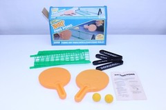 Ping Pong Table Tennis Set Complete Toy Game VTG 1987 Old Classic Kids GUC