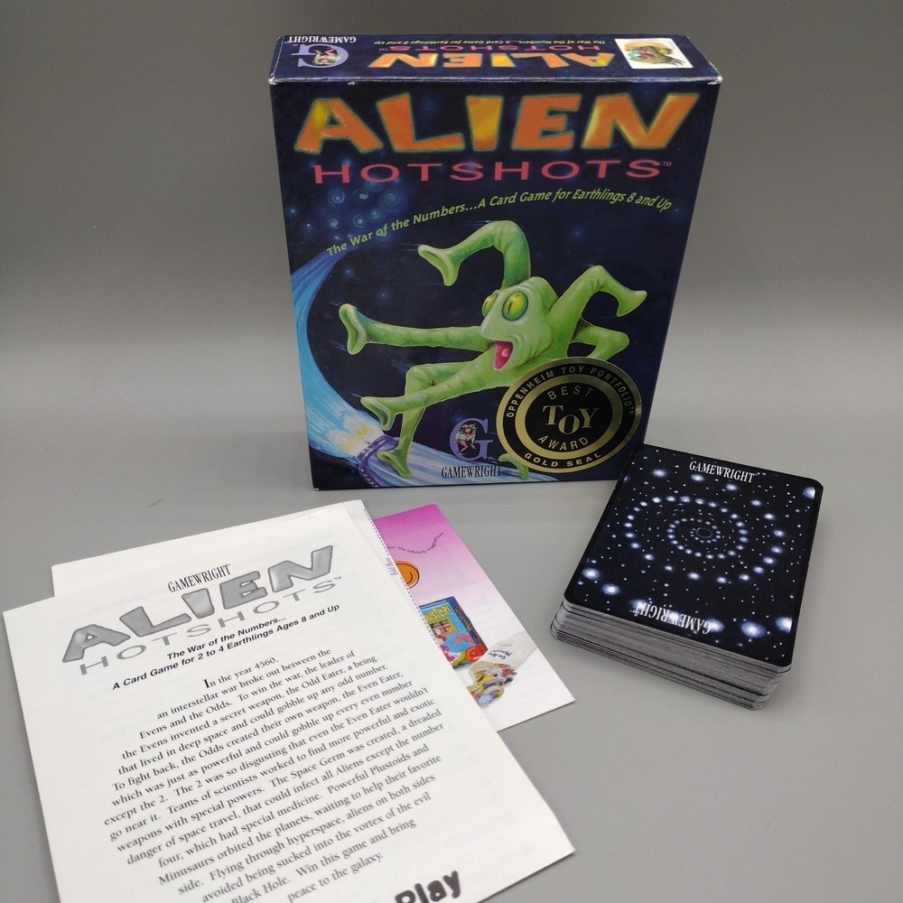 Alien Hotshots Card Game Gamewright Out Of Print G1032 1998 Board Toy Award