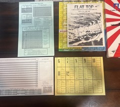 1977 BATTLELINE PUBLICATIONS FLAT TOP MILITARY BOARD GAME UNPUNCHED