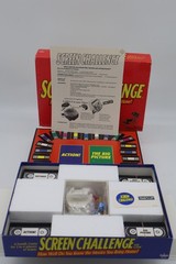 Screen Challenge Board Game Complete Cadaco Movie Trivia VHS Era 1991