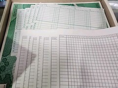 APBA Pro Golf Game, original boards, cards, boxes, etc.