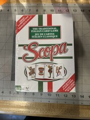 Scopa Game The Traditional Italian Card Game New Sealed 3 Games In One Ages 8+