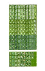 160 hand-painted oil painting style American mahjong tiles, 3 layers of acrylic