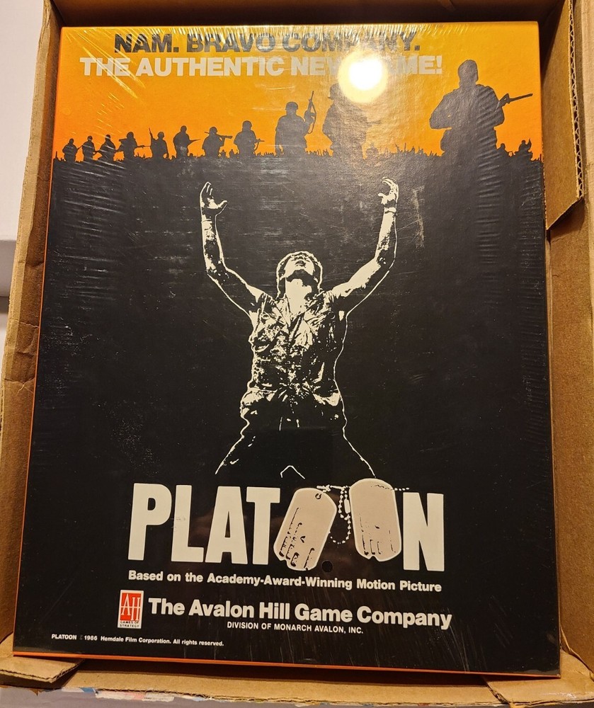 NEW 1986 Avalon Hill Nam PLATOON Vietnam War Military Strategy Board Game