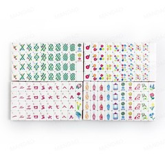 NEW! Vibrant Layered Mahjong Tiles – American Set 160 Tiles – Orange