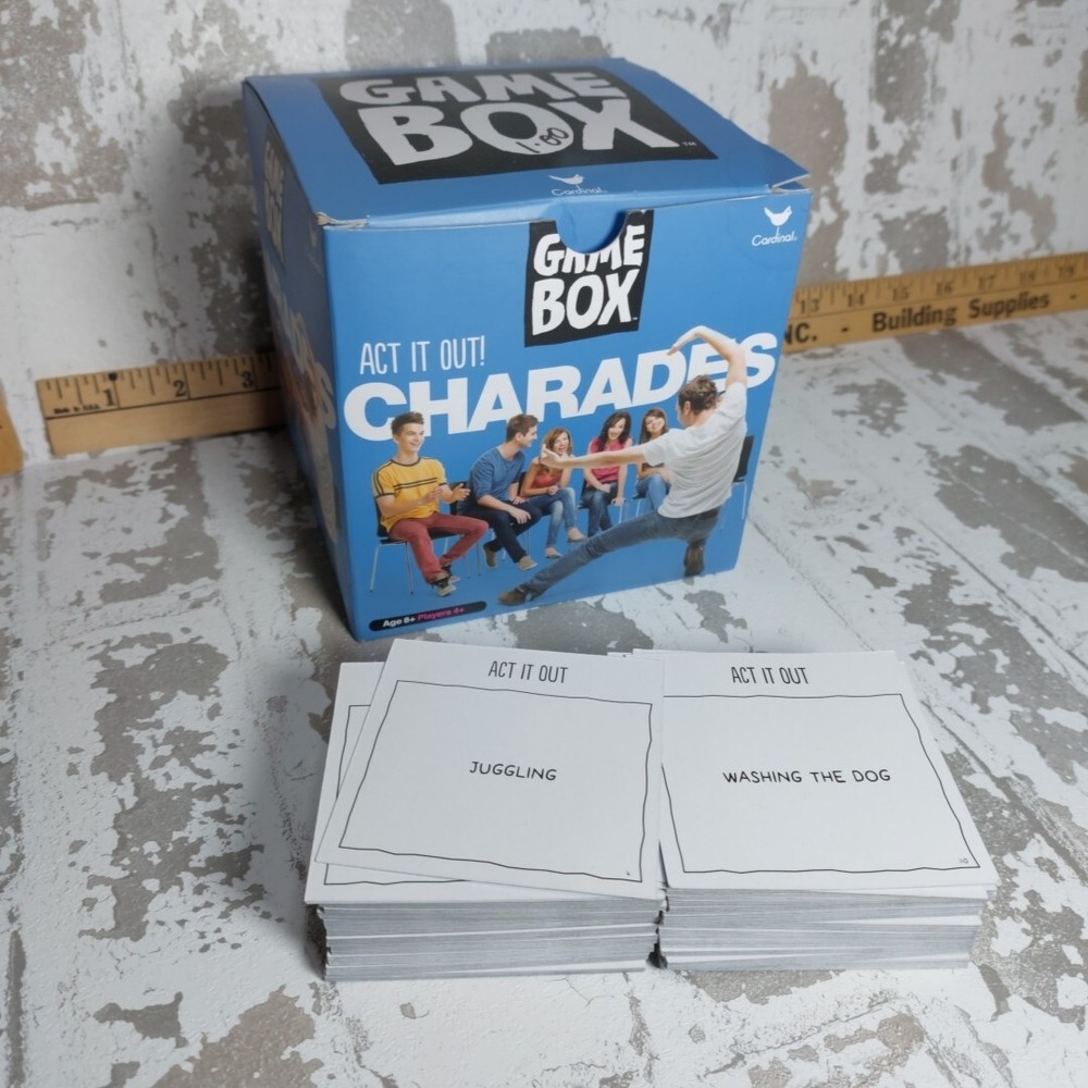 Game Box Charades. Any It Out, Cardinal Games 2017