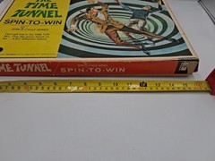 Time Tunnel Spin-To-Win Board Game, C 1967 Pressman Toy Co, MISSING PEICES