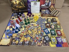 LN Mint Warrior Knights Fantasy Flight Board Game With Crown & Glory Expansion