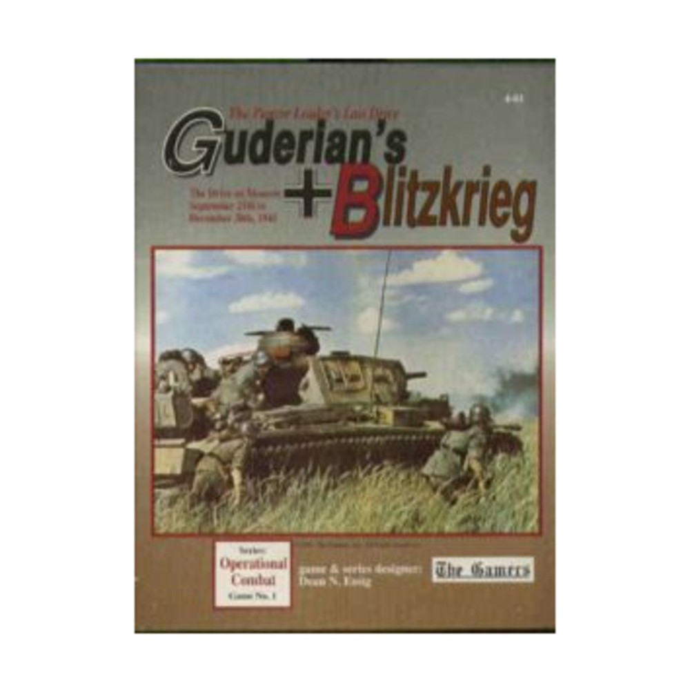 The Gamers Wargame Guderian’s Blitzkrieg I Box VG/EX