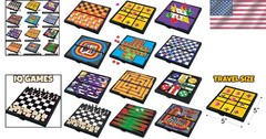 Magnetic Board Game Set – 12 Compact Travel Games for Families on the Go