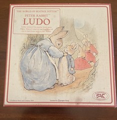 Peter Rabbit Ludo Board Traditional Game Company Wood Pieces Beatrix Potter 2004