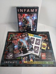 INFAMY Sci-Fi Board Game UNPUNCHED Mercury Games 2013 Travis Chance OOP