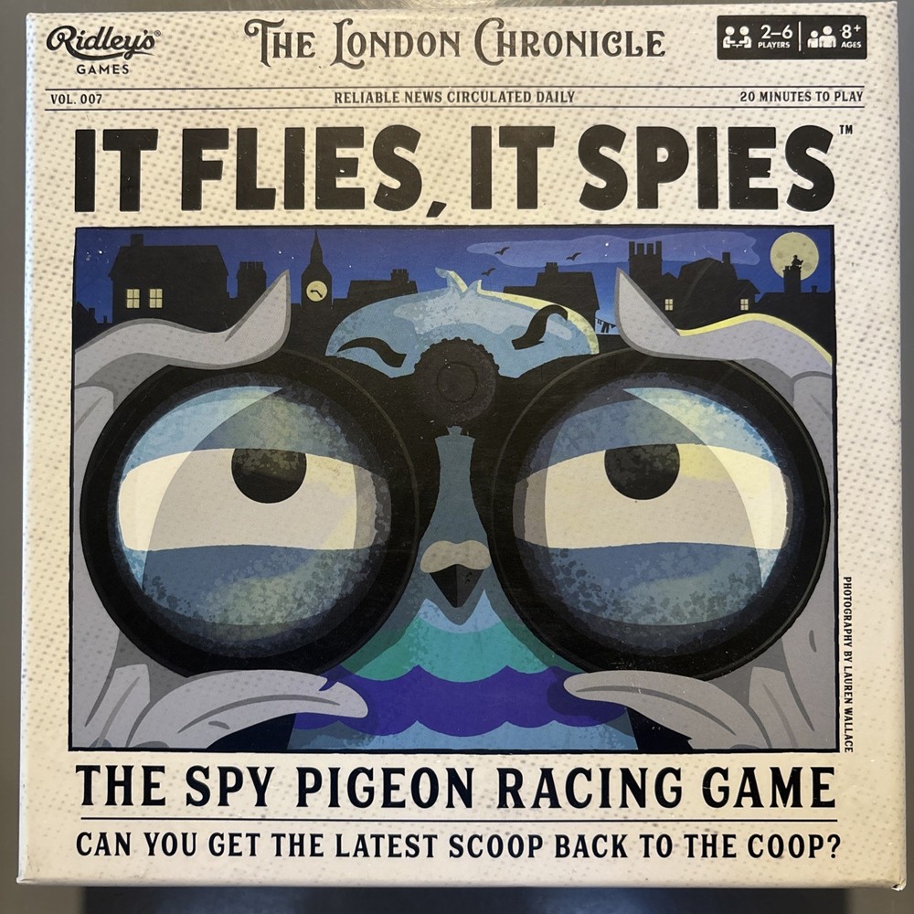 It Flies It Spies – The Spy Pigeon Racing Game 2024 Ridley’s Games Complete Open