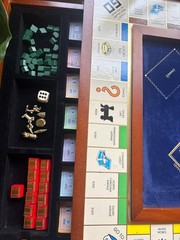 Monopoly Luxury Wooden Edition with Wood Game Board- Used Premium Collectible