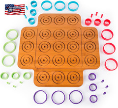 Spin Master Games, Otrio Wood Strategy Game, Interactive Puzzle Game, STEM Activ