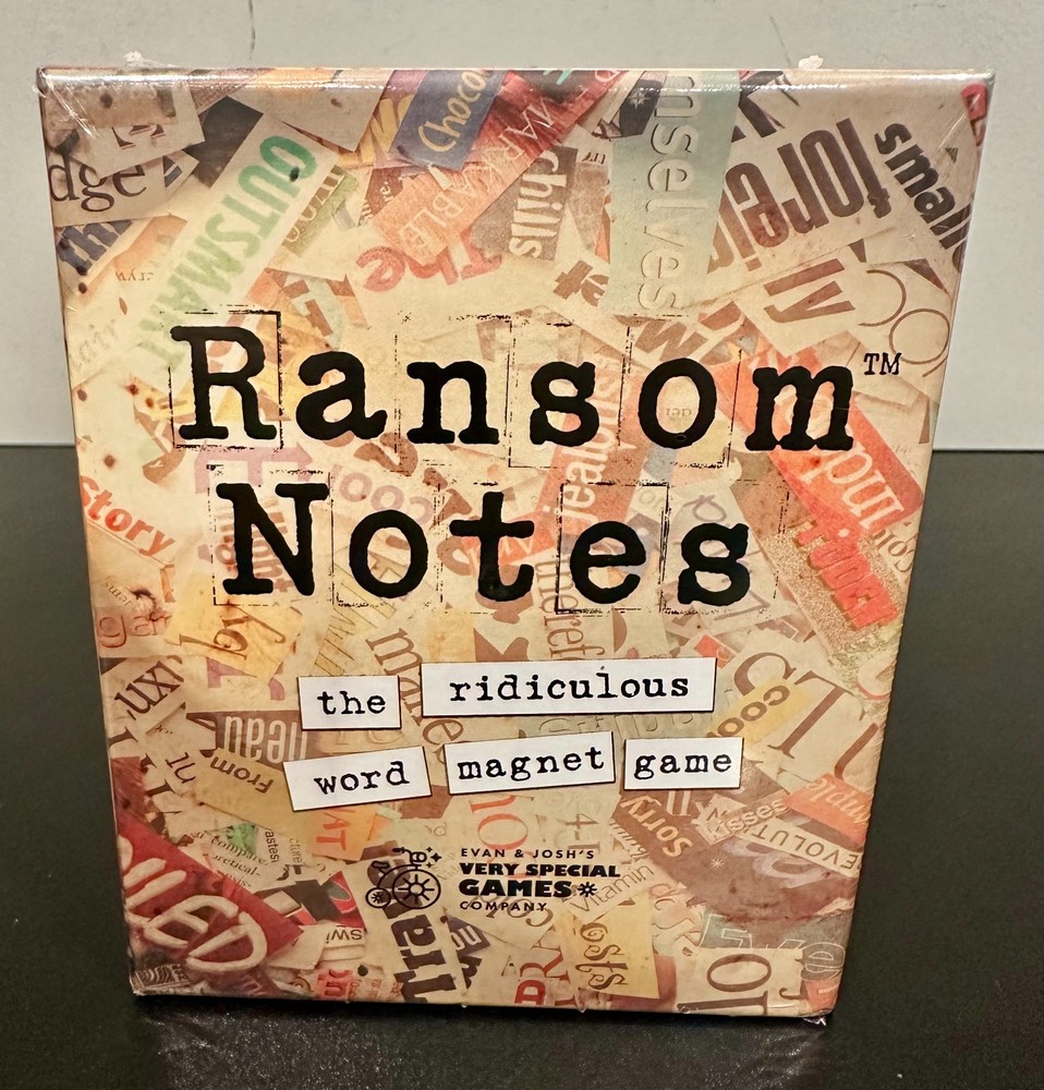 Ransom Notes: The Ridiculous Word Magnet Game Very Special Games *NEW/SEALED*